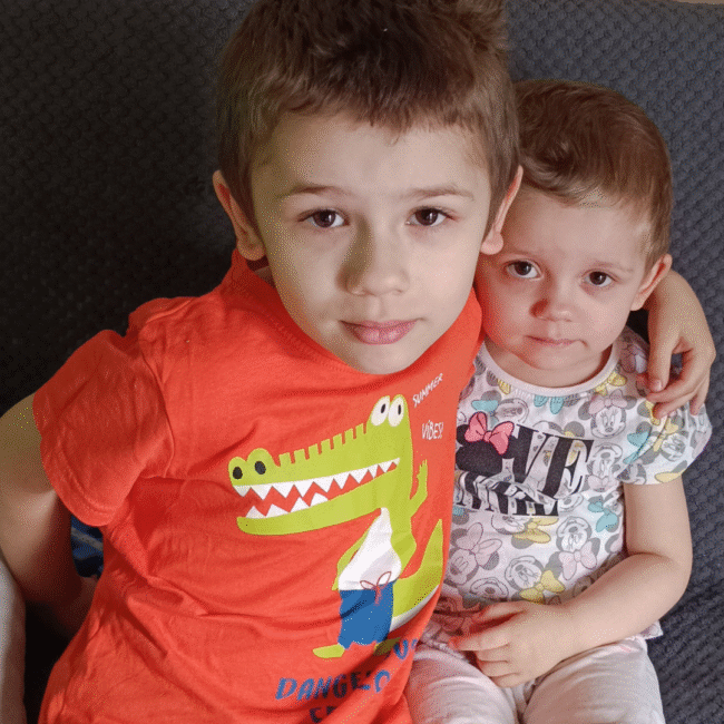 Kornelia i Oskar Iwaniuk ubytek przegrody międzyprzedsionkowej (ASD)